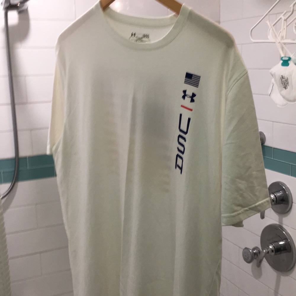 Under armour United States white tee